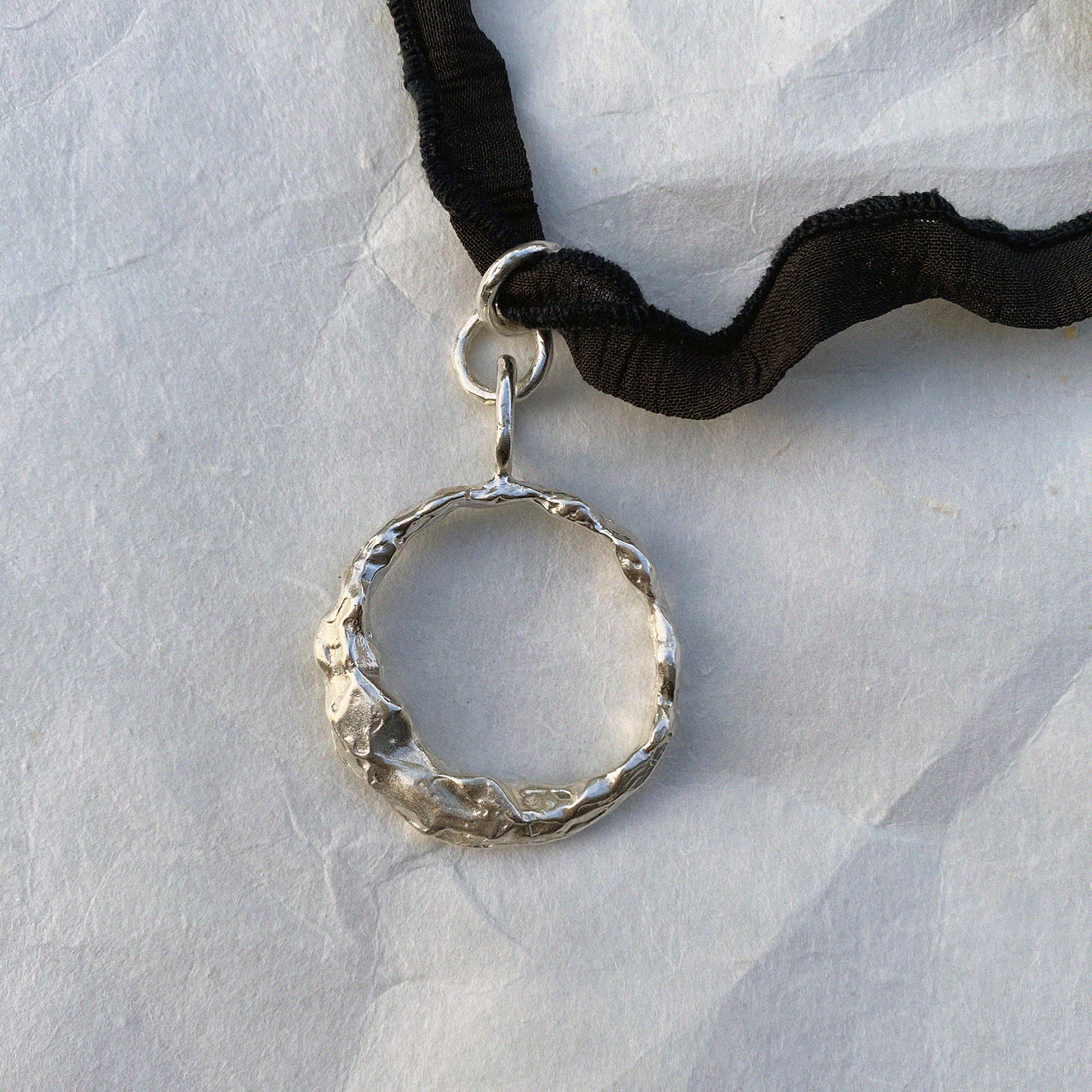 reflected moon necklace